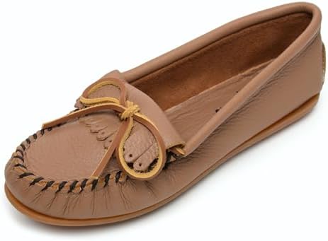 Amazon.com | Minnetonka Women's Kilty Suede Hardsole Moccasins