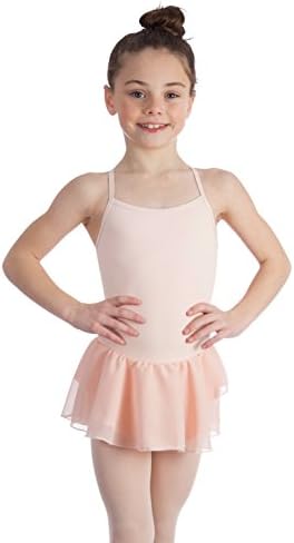 Elowel Kids Girls Basic Skirted Camisole Leotard  (Size 2-14 Years) Multiple Colors