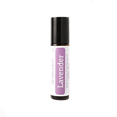 Lavender Essential Oil Roll-On Bottle by Simply Earth - 10ml, 100% Pure Therapeutic Grade