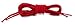 OrthoStep Round Athletic Red 54 inch Shoelaces 2 Pair Pack