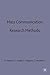 Mass Communication Research Methods by 