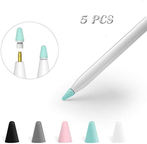 Compatible with Apple Pencil 1/2 Replacement Tip, [5-Pack] Nib Replacement 5pcs Nib Cover Compatible with iPad Pro Apple Pencil 1/2 Apple Pencil Accessories
