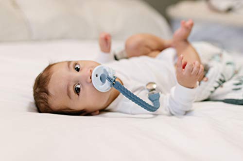 image for Itzy Ritzy Silicone Pacifier Clip; 100% Silicone Pacifier Strap with C