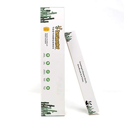 Bamboozled Bamboo Toothbrush BPA Free Charcoal Infused Soft