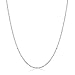 Amberta 925 Sterling Silver 1.2 mm Ball Bead Chain Necklace Length 28