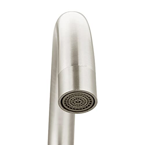 Torneira Cozinha Monocomando Inox Escovado Bica Movel