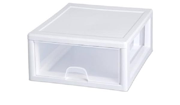 Amazon Com Sterilite 23018006 16 Qt Stacking Storage Drawer Box