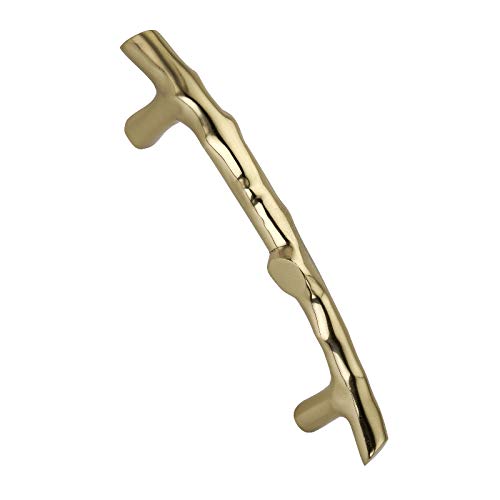 Infinity Decor Vintage Bamboo Pull 10" 250mm Polished Brass Cabinet Wardrobe Door Handle