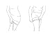 Bandelettes Elastic Anti-Chafing Thigh Bands - Prevent Thigh Chafing - Beige Unisex, Size D