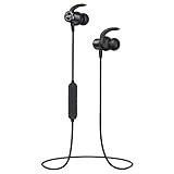 Mpow Bluetooth Headphones Sports, Bluetooth 5.0 aptX Wireless Earbuds In-Ear Earphones Bass Stereo IPX7 Wireless Headphones 9H Playtime, Magnetic Running Headphones, CVC 6.0 Noise Reduction Mic, Black
