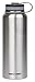 Simply Simily Stainless Steel Water Bottle - Wide Mouth - BPA Free - Double Walled Vacuum Insulated, 40 Oz - Silver