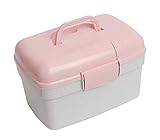 Portable Lock Handheld Family Medicine Cabinet First Aid Kit Storage Box Orange