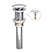 ESFORT Bathroom Sink Drain, Vessel Sink Pop Up Drain Stopper, Sink Drain Assembly Without Overflow, Polished Chrome
