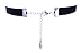 Moon Handmade Hexagon Natural Stone Choker Necklace Girls Velvet Chokers 2 Pack