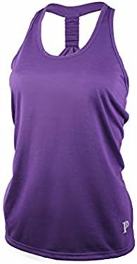Racerback Tank|Cool Comfort with Moisture-Wicking Poly-Rayon by Privagio(Purple) Medium