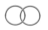 Pair of Steel Segment Rings-18g-16g-14g-Custom Fit Lip Rings-Helix-Tragus-Cartilage Earrings-Nose Rings