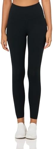 Danskin Womens Ultra High Legging Tight with Pockets Black Salt