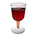 Party Essentials Hard Plastic Two Piece 5.5-Ounce Wine Glasses, Clear, Pack of 50