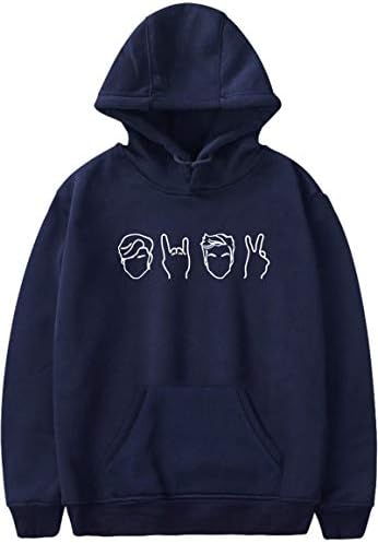 Eudolah Newly Arrival Women's Dolan Twins Ethan Grayson Long Sleeve Hoodie Printed Outerwear Pullover