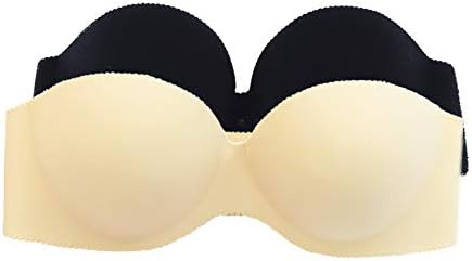 OMEDICHI Women's Strapless Clear Back Bra
