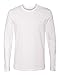 Next Level Mens Premium Fitted Long-Sleeve Crew Tee (N3601) White m