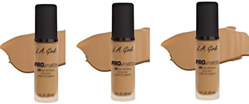 [ TRENDING PACK OF 3] L.A. GIRL Pro.Matte Foundation Long-Wearing #GLM675 MEDIUM BEIGE