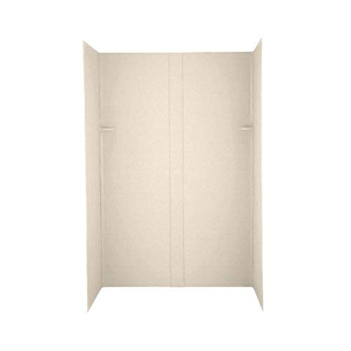 Swanstone DK-326072TN-051 Solid Surface 4 Panel Shower Side and Back Wall, Tahi…