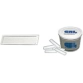 CRL FP88BX Clear Showcase Stick-On Finger Pulls - Bulk 100 Pack