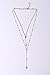 VK Accessories 3 Sets Multilayered Lace Chokers Necklace Gold Bar and Love Crystal Pedant Velvet Chokers
