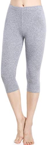 Women Under Dress Shorts Capri Safety Pants Thin Stretch Cropped Leggings Sport