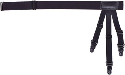 Shirts Stays Mens Garter Belt Shirt Keepers Holders with Nonslip Locking Clamps
