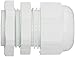 10 Pcs PG13.5 White Plastic Waterproof Connectors Cable Glands