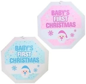 Baby's Firsts Christmas Glitter Wall Plaques (blue (boys))