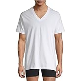 Stafford Ultra Soft 4 Pack V-Neck T-Shirts Big & Tall (X-Large Tall) White