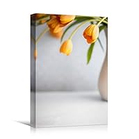 Canvas Wall Art Yellow Arrangement Bouquet Expressive Floral Multicolor Photography Romantics - 12x18 inches