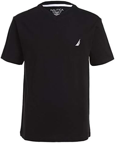 Nautica Boys’ Short Sleeve Solid V-Neck T-Shirt