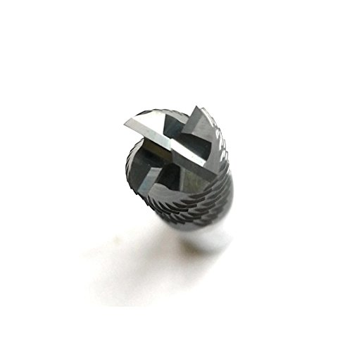 JERRAY@ Cutting Tools Solid Carbide roughing End Mills, HRC45 with Tialn Coated, 4 Flutes, 1/4" Diameter, 1/4" Shank, 3/4" Length of Cut, 2" Overall Length