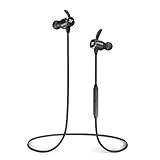 TaoTronics Headphones for Running, Bluetooth Headphones with Anti-Slide Design, 4.2, IPX6 Splashproof Wireless Earphones, Sports Headphones with Built-in Magnets & Built-in Mic