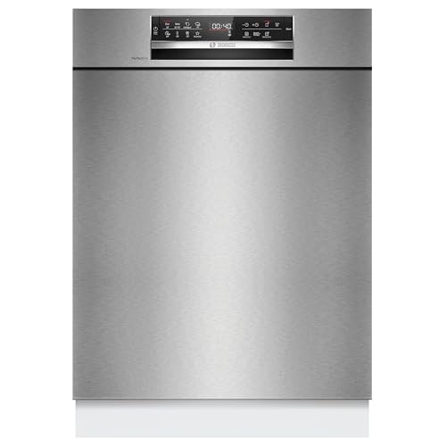 BOSCH SMU6ZCS16E Geschirrspüler Serie 6, unterbaufähige Spülmaschine mit Besteckschublade, 60 cm, Home Connect, Intelligent Programm, Max Flex Körbe, Vario Schublade, Rackmatik, Edelstahl