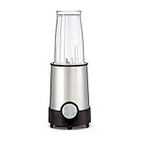 BELLA Personal Size Rocket Blender, 12 piece set, color stainless steel and black