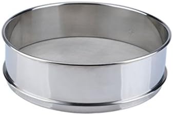 EverVictory Professional Round Stainless Steel Flour Sieve (6 Inch, 18/8 Steel) (40 Mesh)