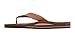 Rainbow Sandals Men's Premier Leather Double Layer with Arch Wide Strap, Classic Tan/Brown, Men's Large / 9.5-10.5 D(M) US
