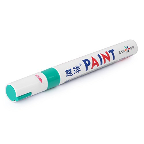 GZYF Paint Pen for Car Tires | Permanent and Waterproof Tyre Tread Marker Pen | Carwash Safe (1 Pen, Green)