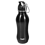 Sportly 24 Oz. Stainless Steel Sports Water Bottle – 9 ½ Inch Height, Slim Easy Grip Design, Standard Mouth with Leak Proof Top