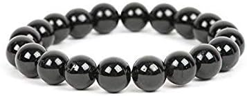 Shungite Round 10mm Big Beads Bracelet the Natural Gemstone Bracelet For Men & Women's Fashion Jewellery