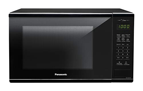 Panasonic NNSG676B Mid-size 1.3 cft. 1100W Genius Microwave Oven, Black, Black