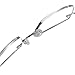 LianSan Designer Titanium Rimless Mens Reading Glasses women Readers Glasses 8013 (+1.25, silver)