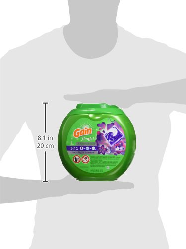 Gain flings! Liquid Laundry Detergent Pacs, Moonlight Breeze, 42 Count