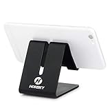 Honsky Solid Portable Universal Aluminum Desktop Desk Stand Hands Free Mobile Smart Cell Phone Holder Tablet Display Stand, Cellphone Stand, Smartphone Mount, Black