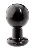 Classic Round Butt Plug, Large, Black